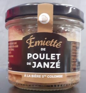 Emietté de poulet de Janzé à la bière Sainte Colombe Cocotte Cassegraine