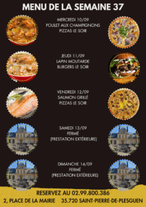 menu cocotte cassegraine semaine 37