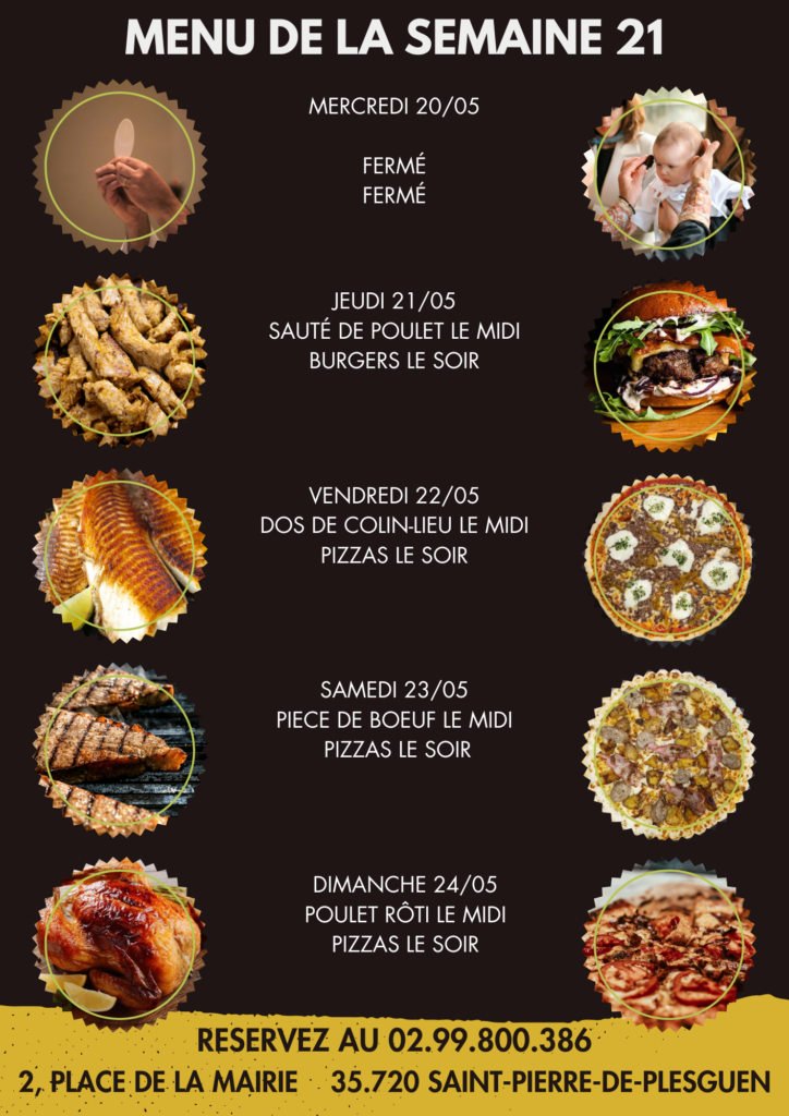 menu meilleur restaurant st pierre de plesguen
